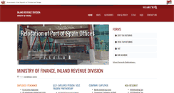 Desktop Screenshot of ird.gov.tt